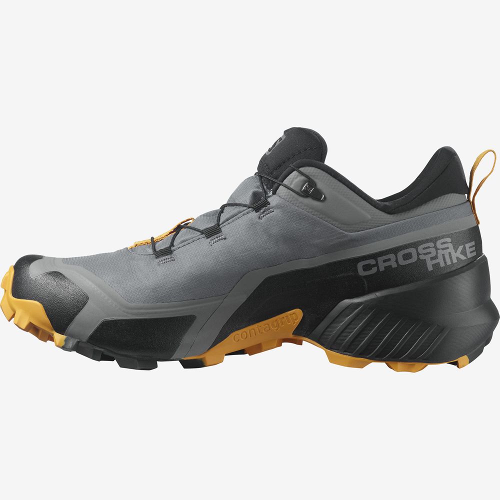 SALOMON CROSS HIKE GORE-TEX Philippines - Men's Hiking Shoes - Grey | 850164-WYF